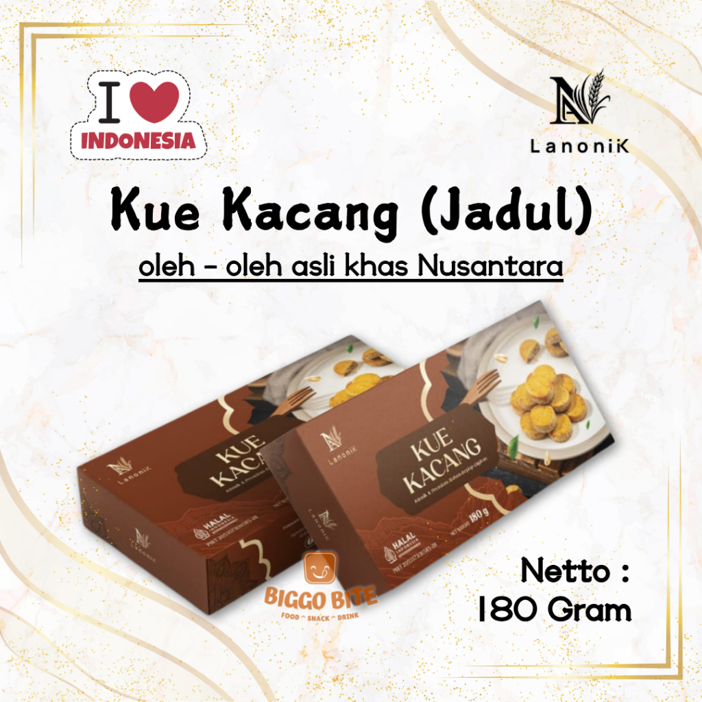 

Kue Kacang Jadul / Jadoel Oleh - Oleh Khas Malang - Indonesia / Original Peanut Cookies LA NONIIK