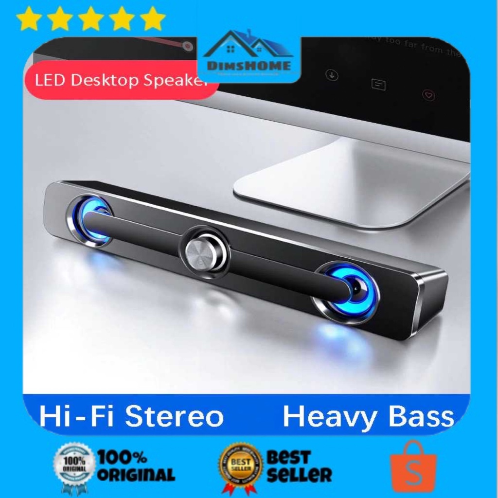 SADA Bluetooth 5.0 Soundbar Speaker Home Theater HiFi Stereo 3W - V-111