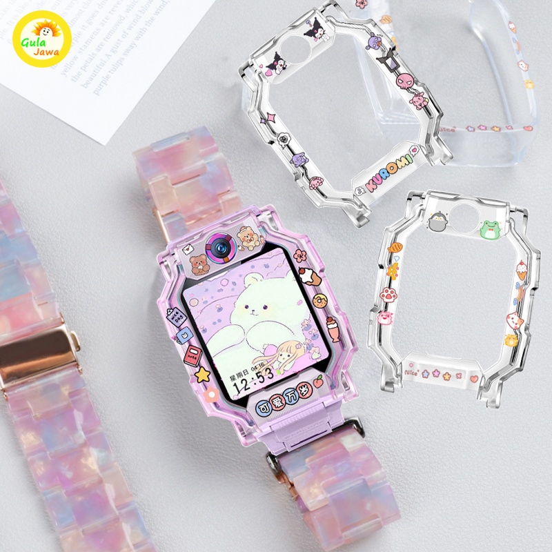 Imoo Watch Phone Protection Case Z1/Z1y/Q1/Q1y Tpu Bahan Transparent Printing Sanrio Print Untuk Lit