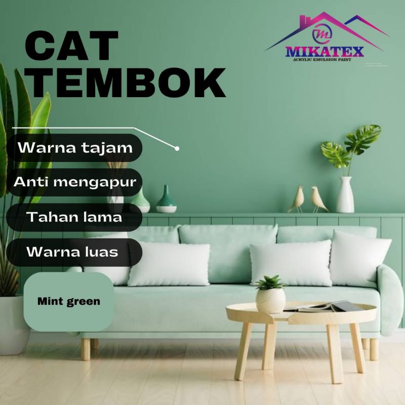 Cat Tembok 25kg Kualitas Tahan Lama Anti mengapur/mengelupas dan Warna Tajam