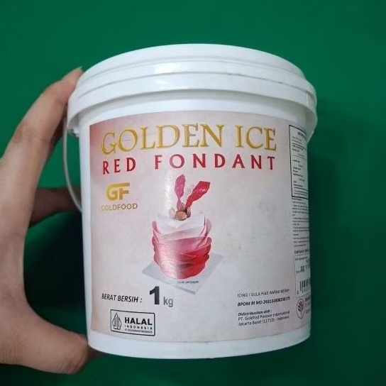 

Golden Ice Red Fondant Bersih 1 kg