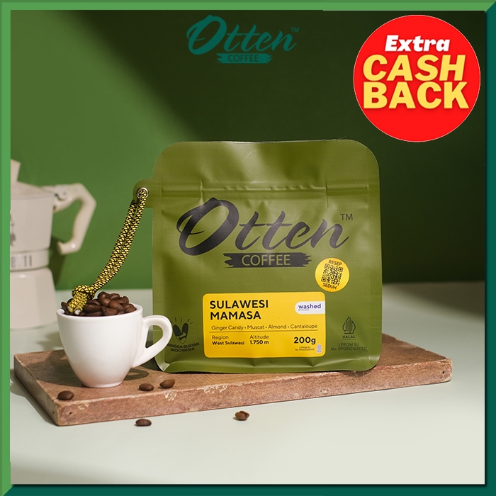 

Kopi Arabica Pana Mamasa 200g - Biji / Bubuk Kopi Otten Coffee