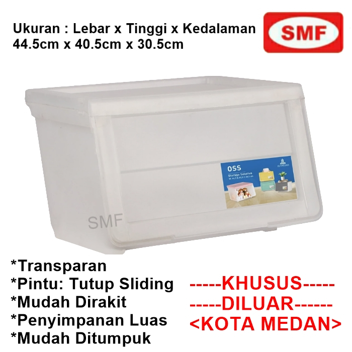 LEMARI PLASTIK TRANSPARAN - BOX SERBA GUNA - OLYMPLAST - OSS TRANSPARAN (KHUSUS LUAR KOTA MEDAN)
