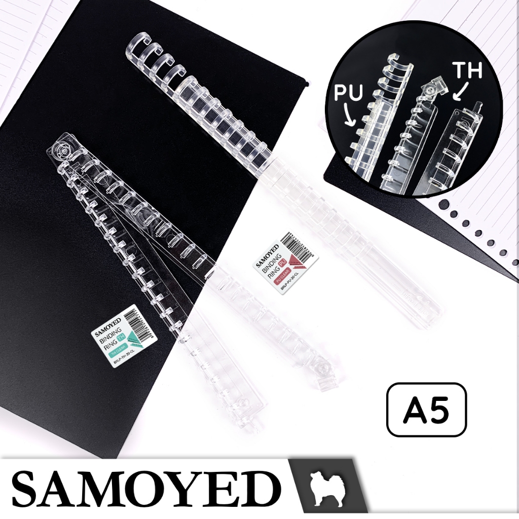 

Loose Leaf / Notebook Binder / Binding Rings A5 Samoyed BRLP-20