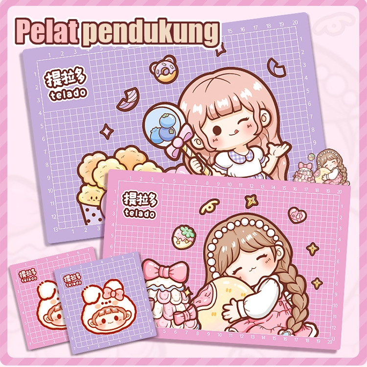 

TLD Work Cutting Mat Pad Alas Potong Pelat pendukung Talenan stiker