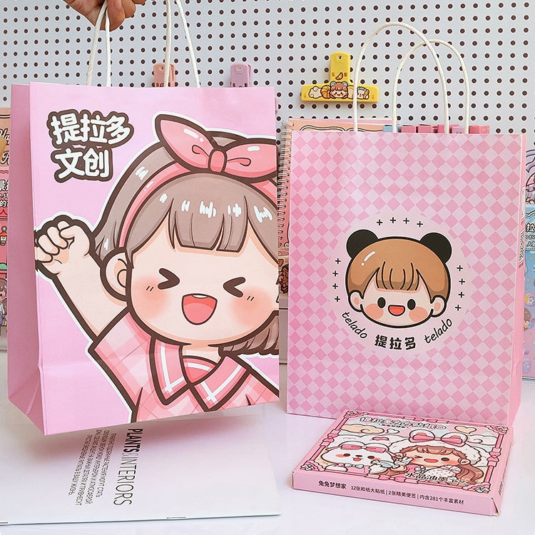 

TLD Paper bag Goodie Bag Bingkisan Kantong Kertas Snack Tote Bag