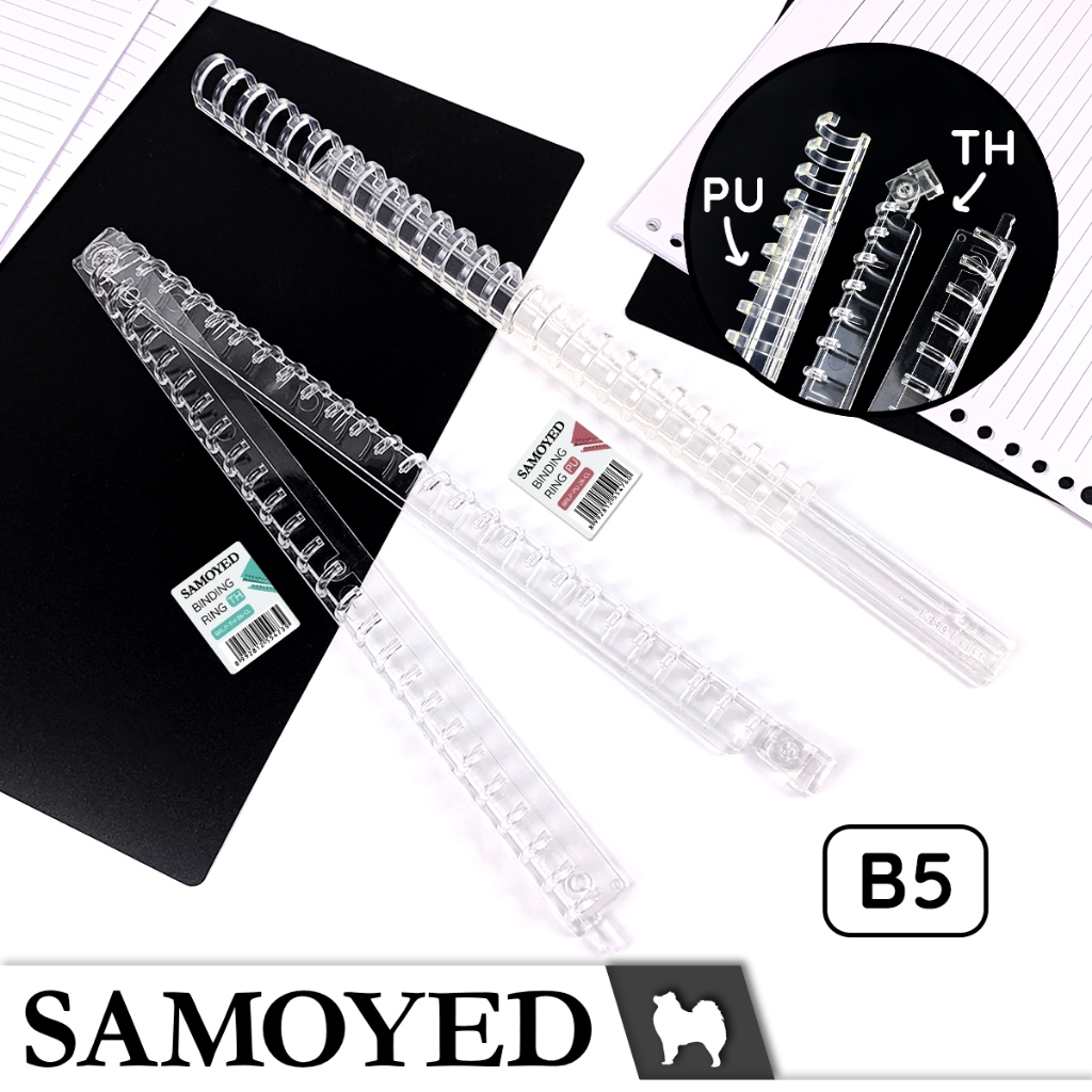 

Loose Leaf / Notebook Binder / Binding Rings B5 Samoyed BRLP-26