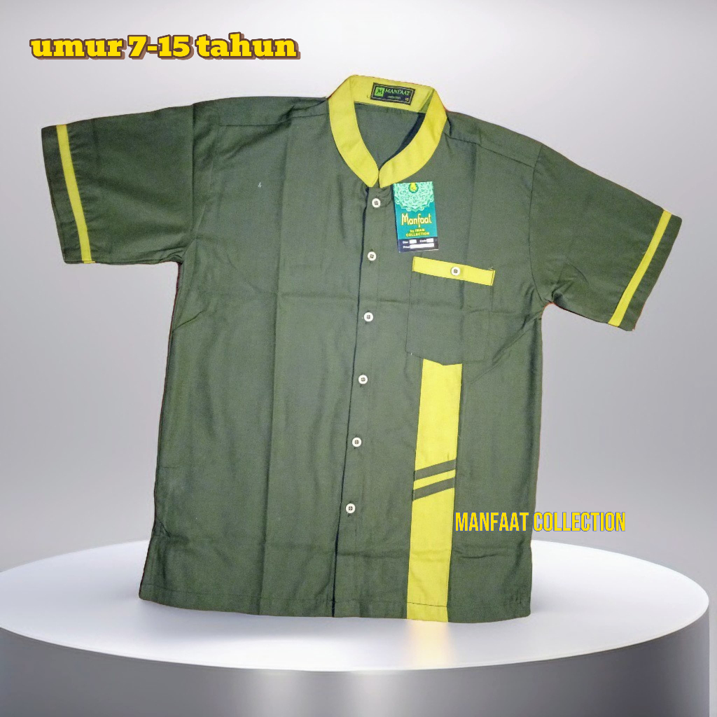 BAJU KOKO ANAK TANGGUNG KOKO MUSLIM REMAJA LENGAN PENDEK