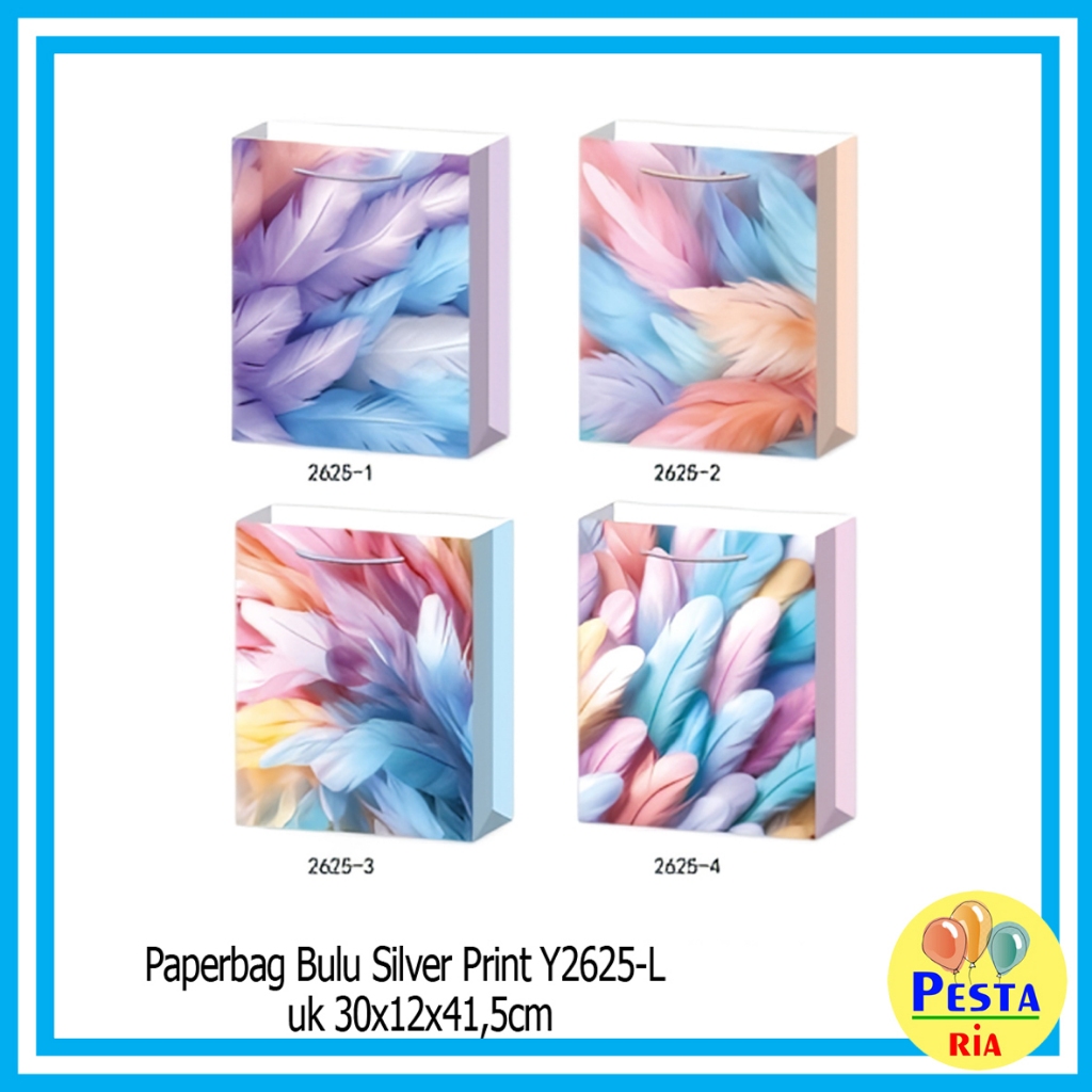 

Murah!! (1Pcs) Paperbag Motif Uk 30x12x41,5cm, paperbag hampers, tas kado, tas ulangtahun