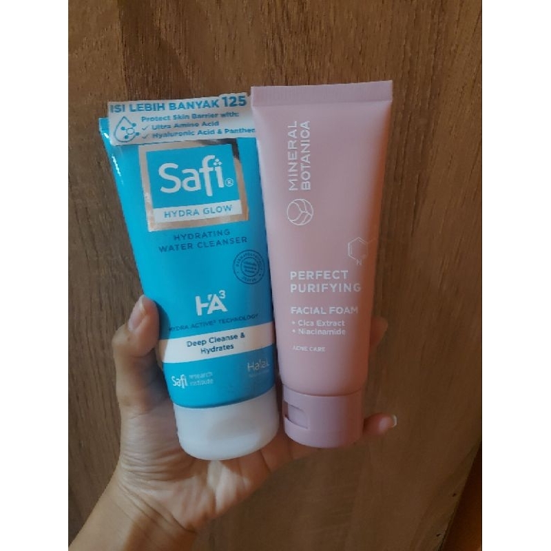prelove Safi hydraglow face wash mineral Botanica perfect purifying face wash
