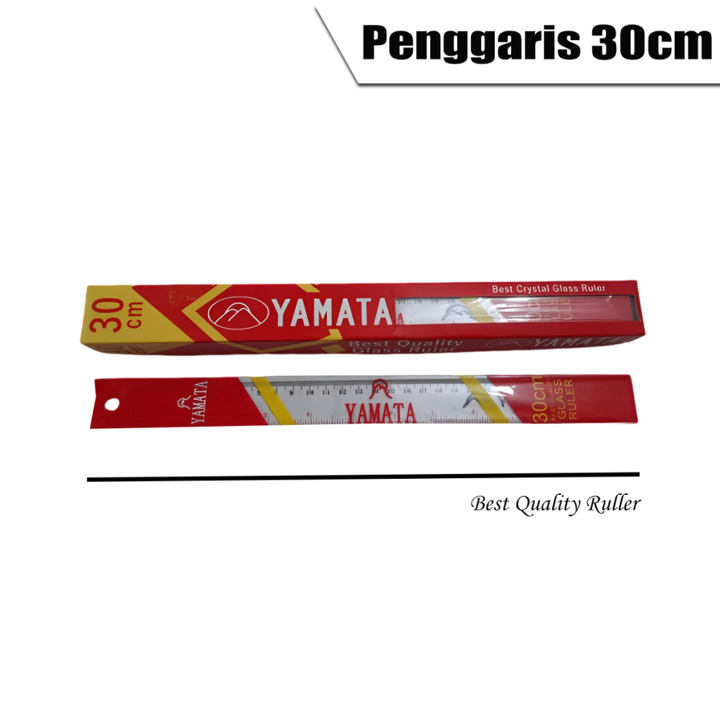 

Penggaris yamata 30cm / Penggaris 30 cm plastik mika bening murah - 1 PCS