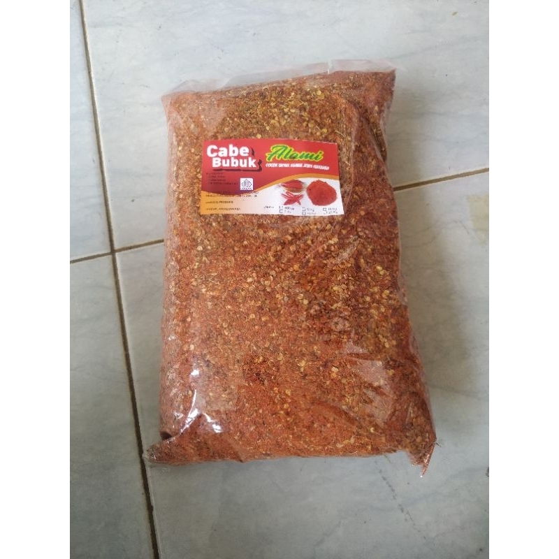 

cabe bubuk kasar kemasan 1kg