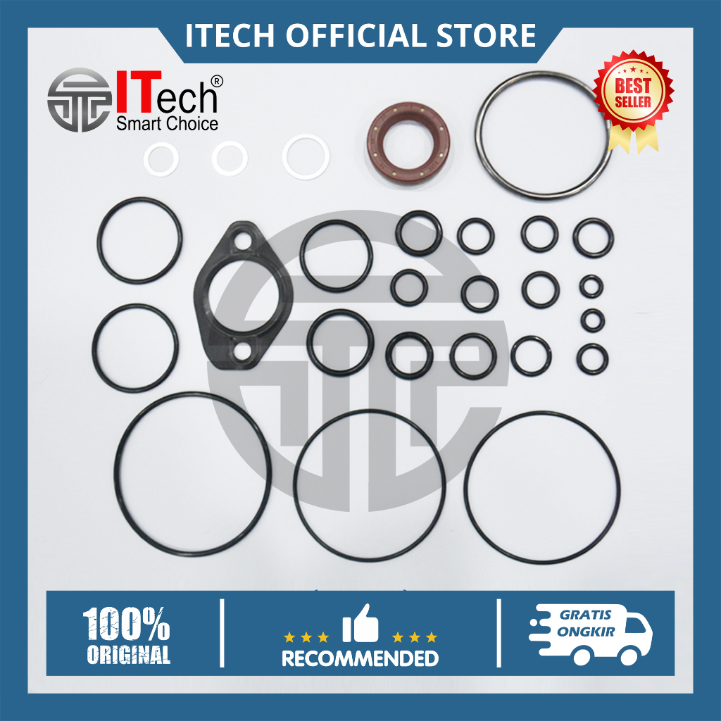 Seal Oring Gasket Repair Kit Supply Pump Triton Pajero Innova Fortuner Hilux 1KD 2KD HP3 Asli ITech 