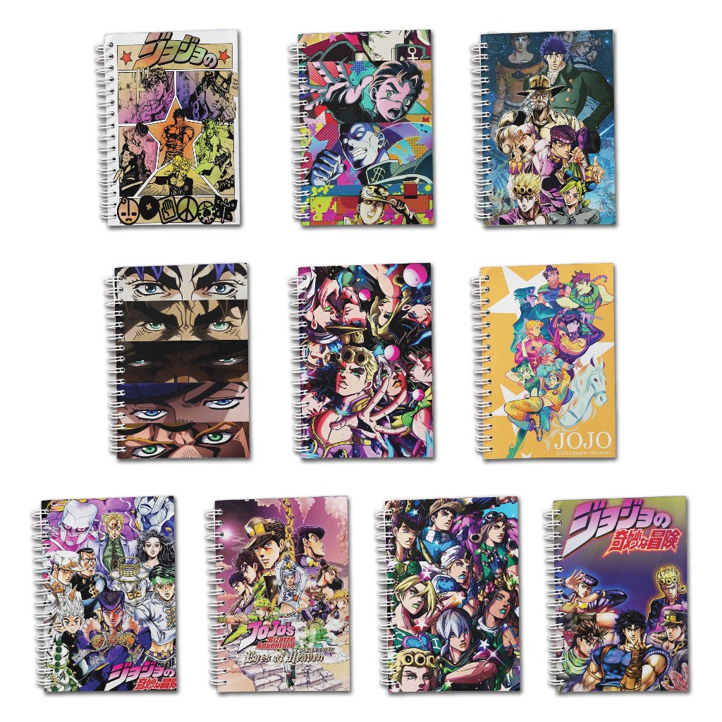 

Note Book Spiral Large (10 cm X 14 cm) Edisi Jojo's Bizarre / Notebook A6 Custom / Seminar Kit Surabaya