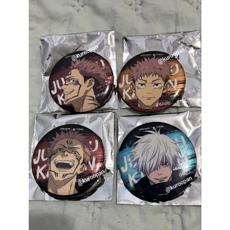 LAST STOCK Pin Badge + 1 Cup (Pilih Char) Tomoro x Jujutsu Kaisen JJK Satoru Gojo Yuji Geto Megumi N