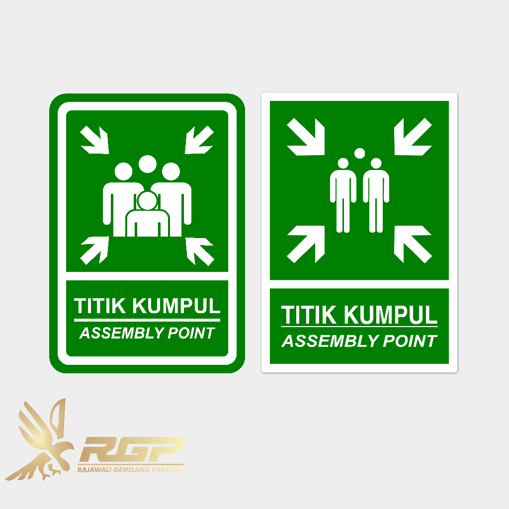 Rambu Titik Kumpul - Plat Alumunium