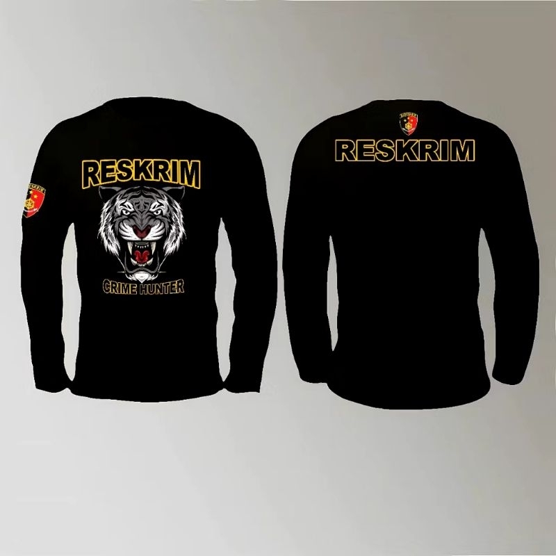 KAOS LENGAN PANJANG RESKRIM WARNA HITAM