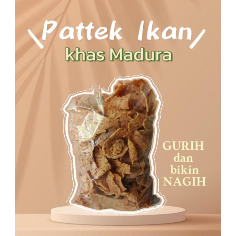 

PATTEK IKAN keripik ikan 500g cemilan khas Madura