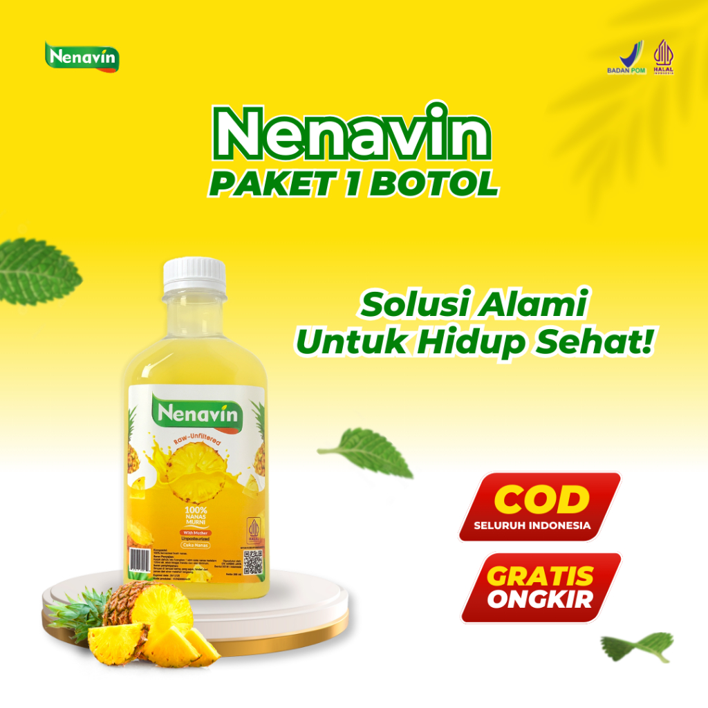 

Nenavin - Cuka Nanas With Mother - Atasi Diabetes Tanpa Efek Samping - 1 Botol