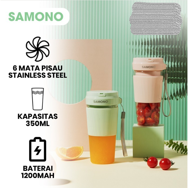 SAMONO PORTABLE JUICER SW-Y9 / BLENDER MINI SAMONO 6 PISAU SAMONO