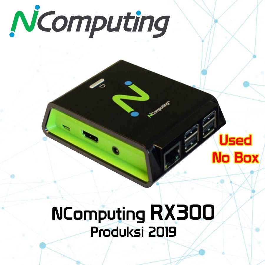 nComputing RX300 Cloud Thin Client Produksi 2019 RX-300 Raspberry PI Adaptor Original Bekas Tanpa Bo