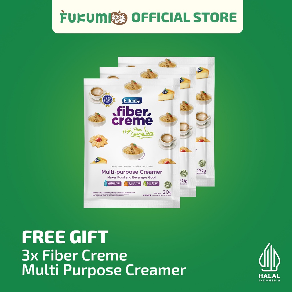 

[NOT FOR SALE GIFT] 3X Fiber Creme - Multi Purpose Creamer 20gr