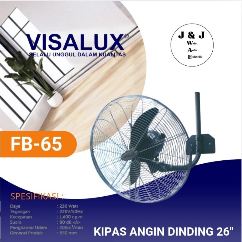 KIPAS ANGIN DINDING 26 INCH VISALUX FB-65 KIPAS ANGIN WALL FAN VISALUX 26 INCH