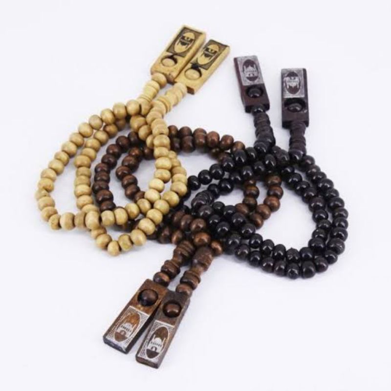 TASBIH KAYU 33 BUTIR/TASBIH KECIL/TASBIH TRAVEL/SOUVENIR TASBIH/TASBIH KECIL DZIKIR/PERLENGKAPAN SHO
