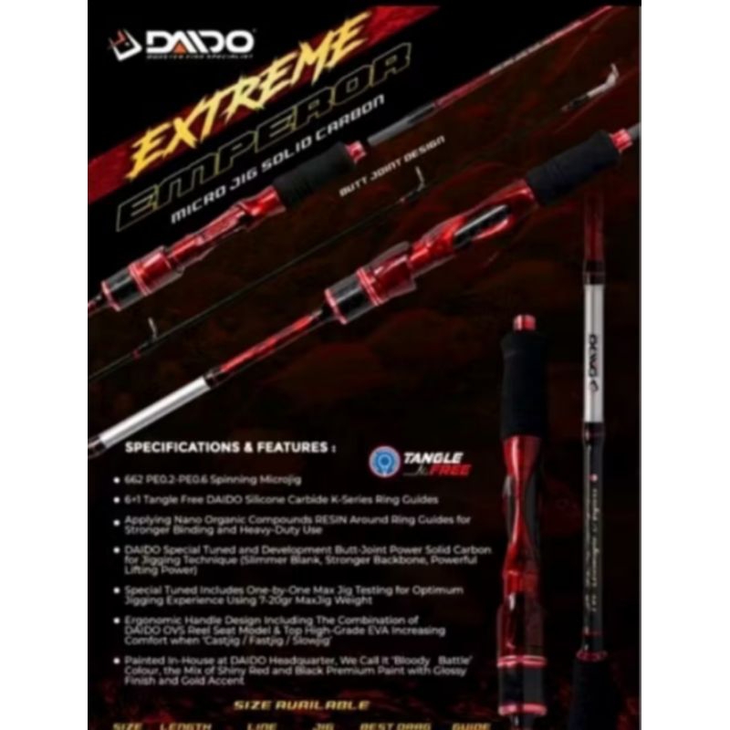 Joran DAIDO Emperor Micro jig Solid Carbon 662