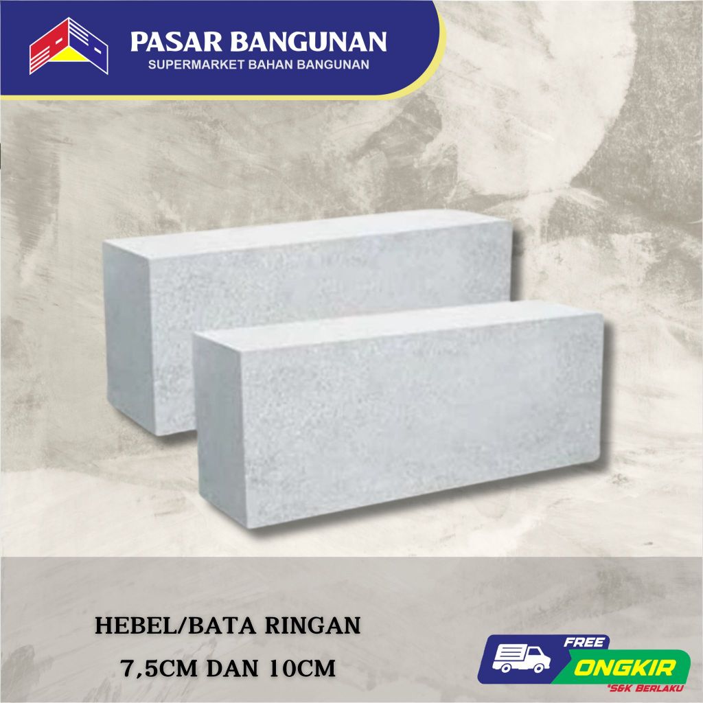 Hebel/Bata Ringan 10 Cm ( Per Pcs )