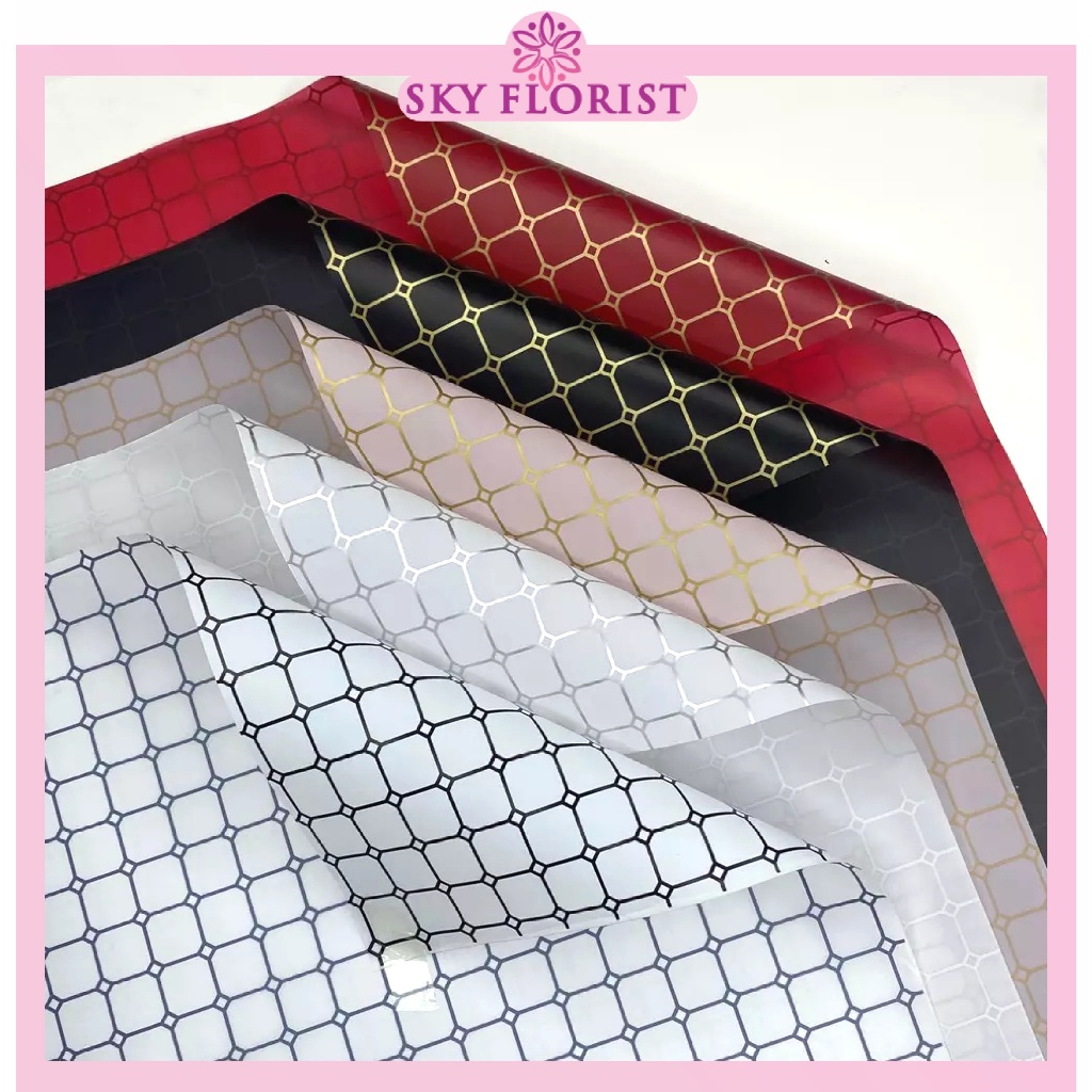

Kertas Buket Bunga Cellophane Goldline Flower Wrapping Paper Kertas Kado KB6246