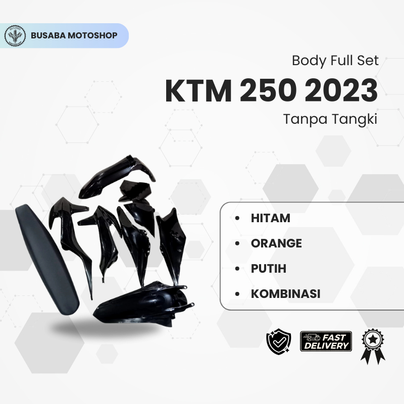 Body Full Set KTM 250 2023 Tanpa Tangki