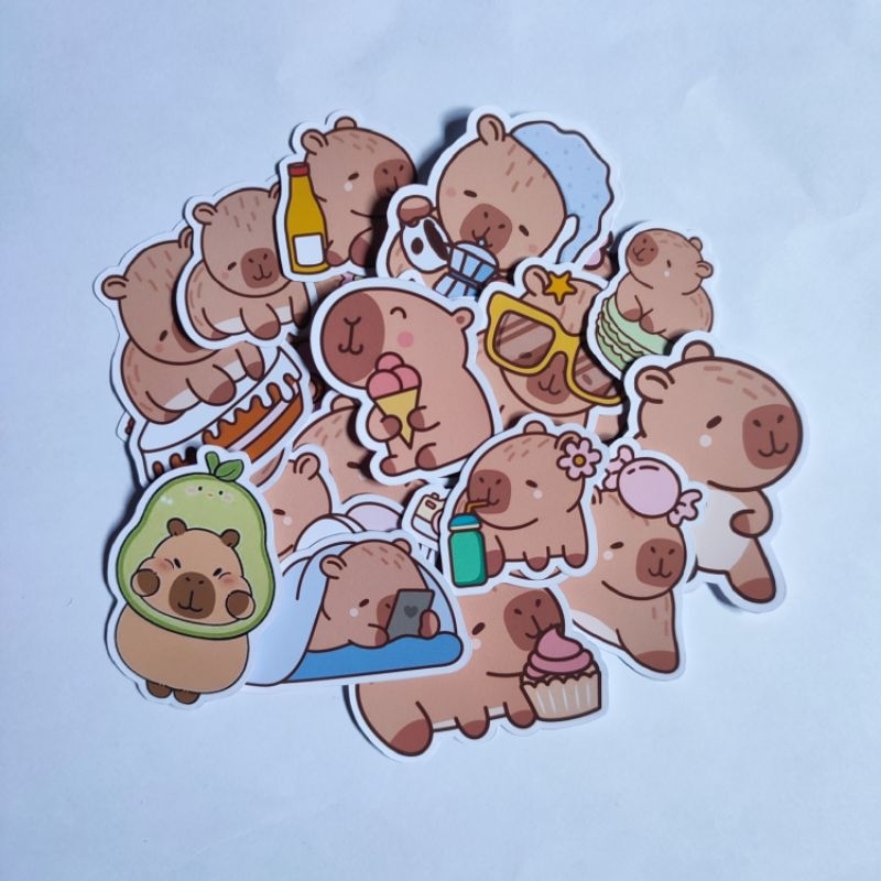 

Stiker Pack Capibara untuk Journal Casing Hp Laptop Tumbler Dll