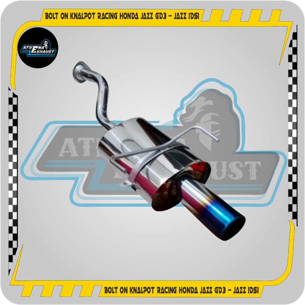 KNALPOT BOLT ON RACING HONDA JAZZ GD3 - JAZZ IDSI