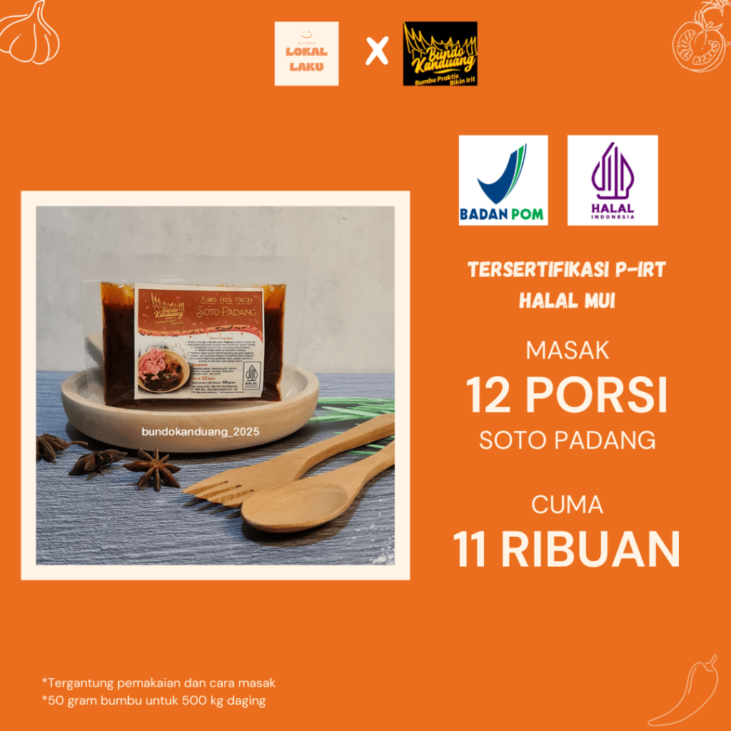 

Bumbu Instan Bumbu Soto Padang Bundo Kanduang Bumbu Basah Asli Padang