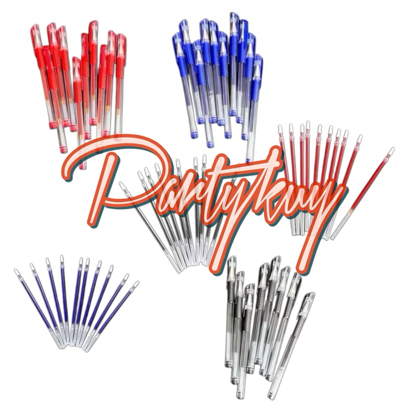 

Pena Gel 0.5mm Standard Pulpen Mimi Tinta Cair Pen Hitam Merah Biru Bolpoin Alat Tulis Sekolah Kantor party kuy