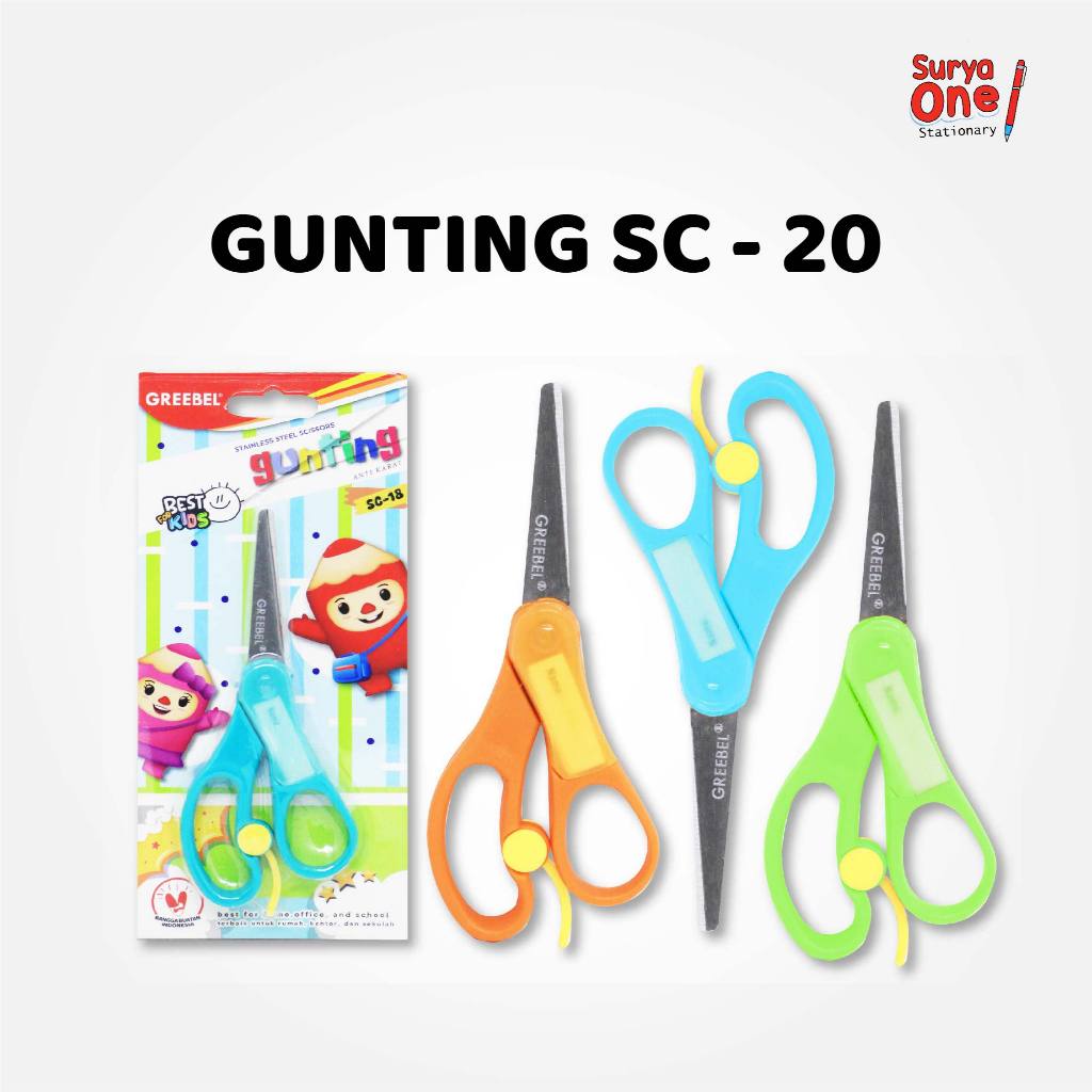 

Gunting Greebel Mini Gunting Anak GUNTING SC-20 / Gunting Kertas / Gunting Sekolah / Gunting Pastel Lucu Suryaone