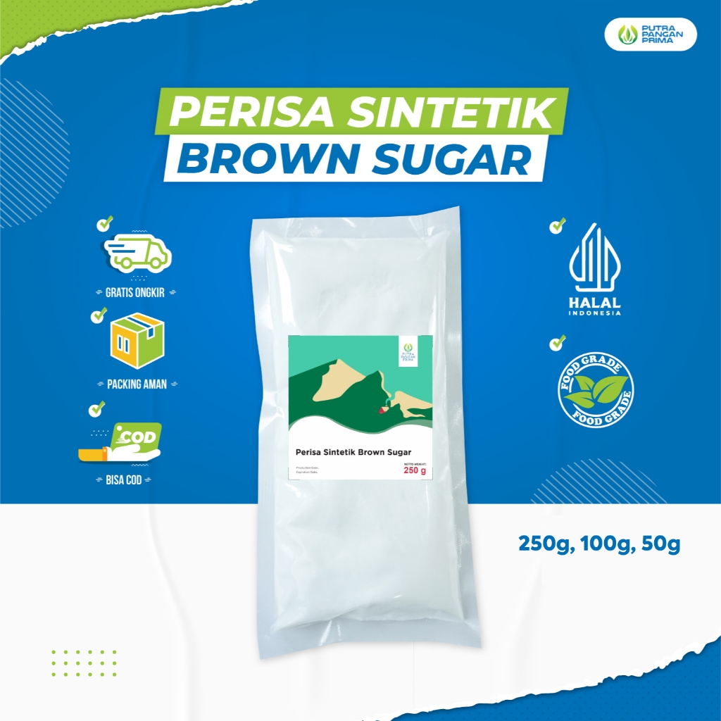 

Bubuk Perisa Sintetik Brown Sugar Flavour Powder 50gr 100gr 250gr