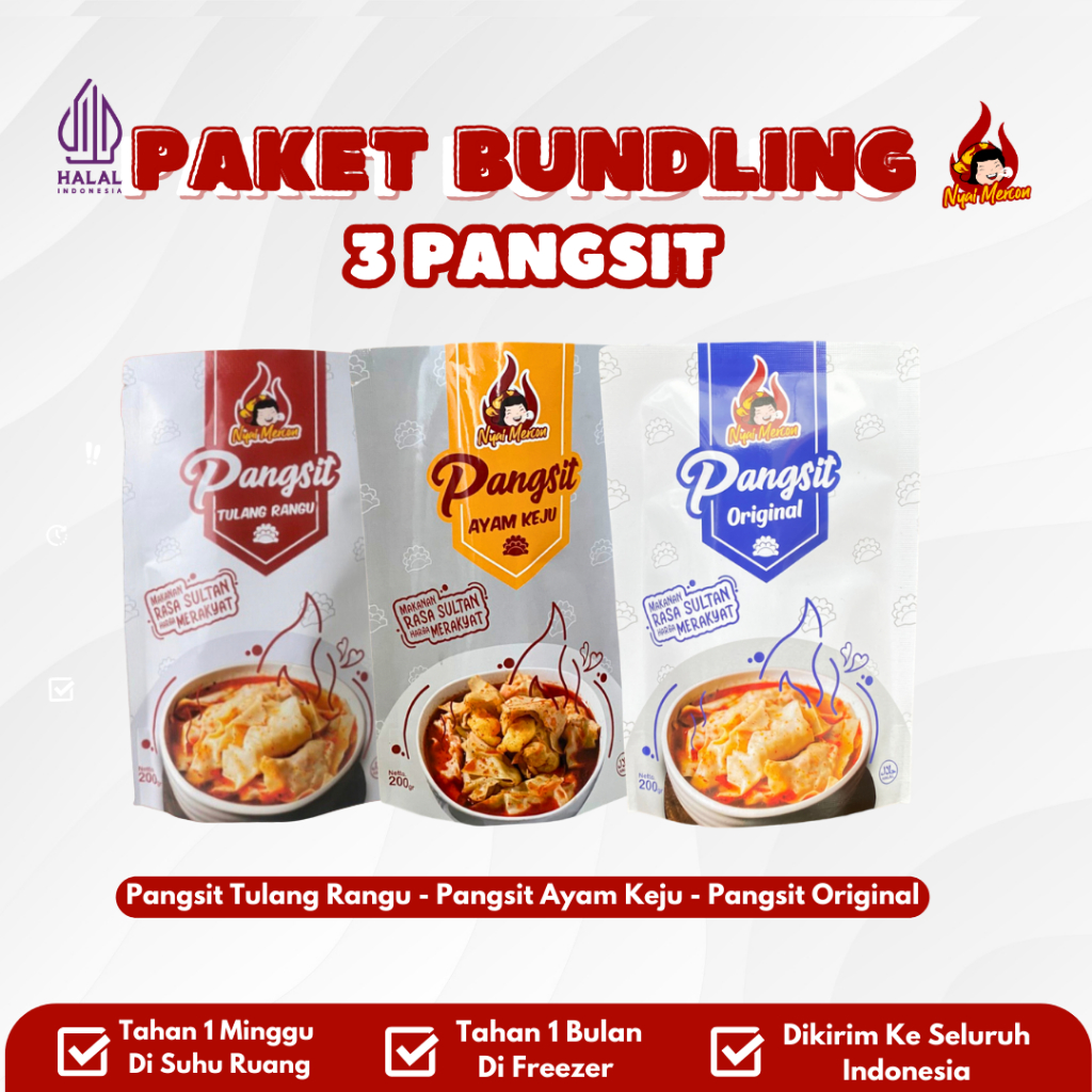 

Nyai Mercon - Paket Tiga Pangsit Makanan Instan