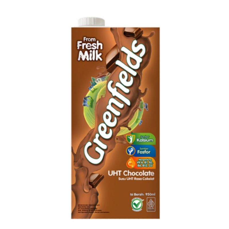 

Greenfields Susu UHT 950ml / Coklat / Full Cream