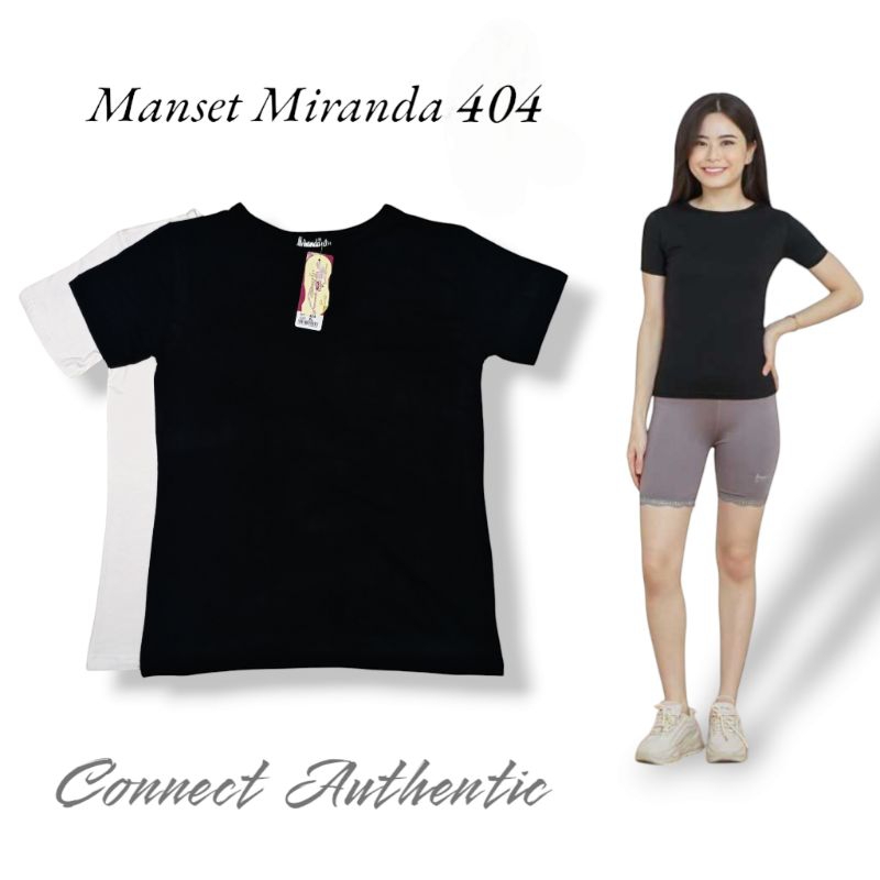 Manset Atasan Miranda O-Neck Lengan Pendek 404 - Manset lengan pendek - Manset Wanita - Baju wanita