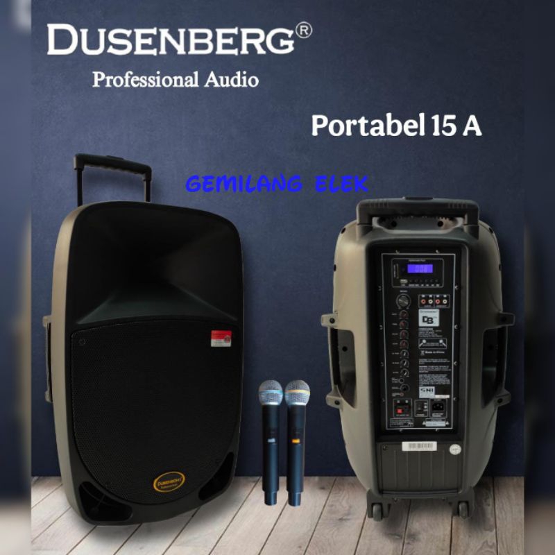 Speaker Portable DUSENBERG DB15A/ DB 15A Original 15 inch Bluetooth