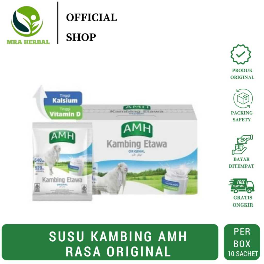 

Susu kambing Etawa AMH Full Cream | Susu kambing Bubuk AMH Original Per Box