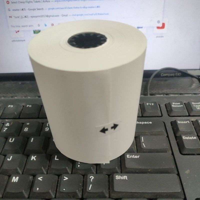 

Kertas thermal 80X80 hasil cetak hitam kertas struk thermal 80X80