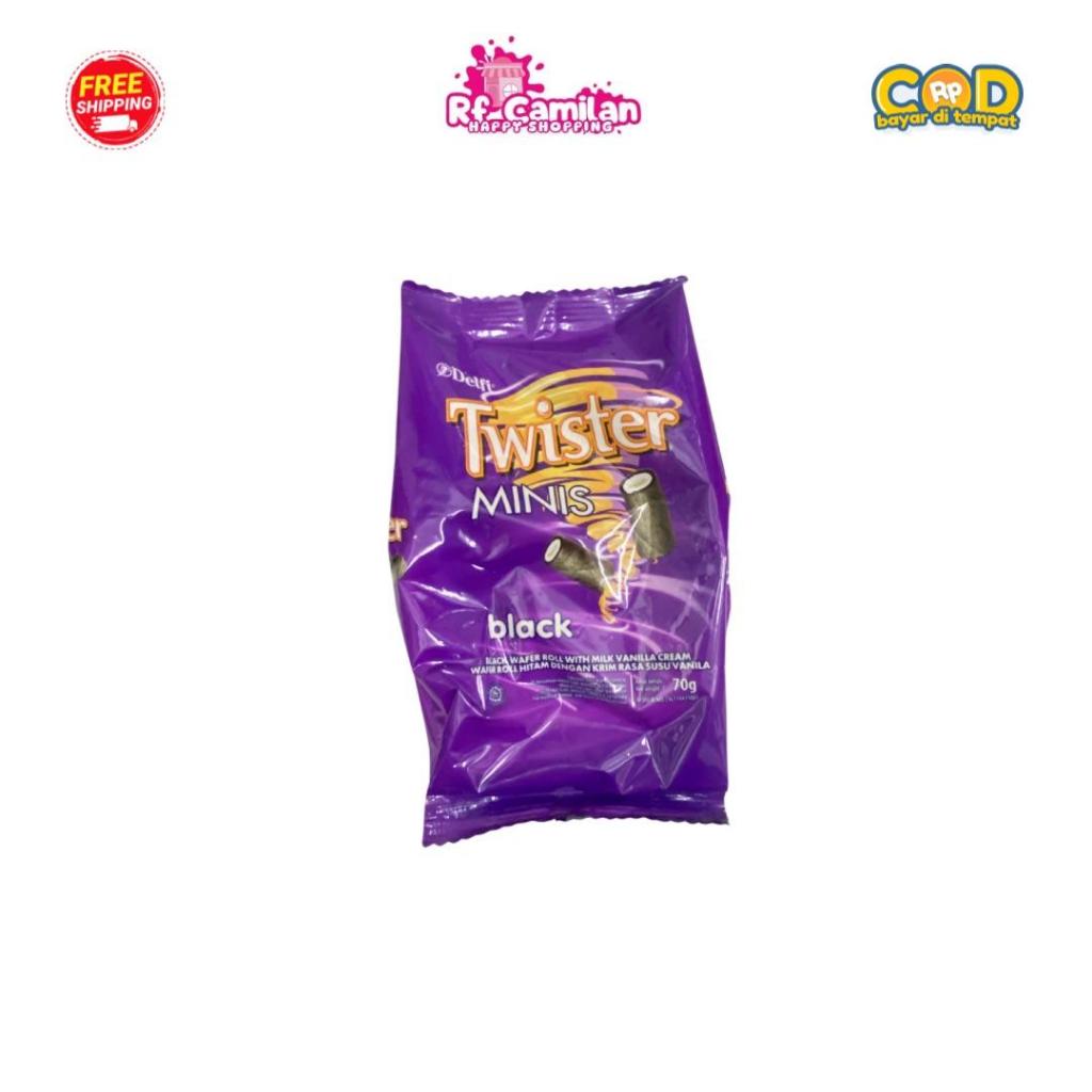 

[RF_Camilan] TWISTER Minis Black Coklat Wafer Roll 70gr