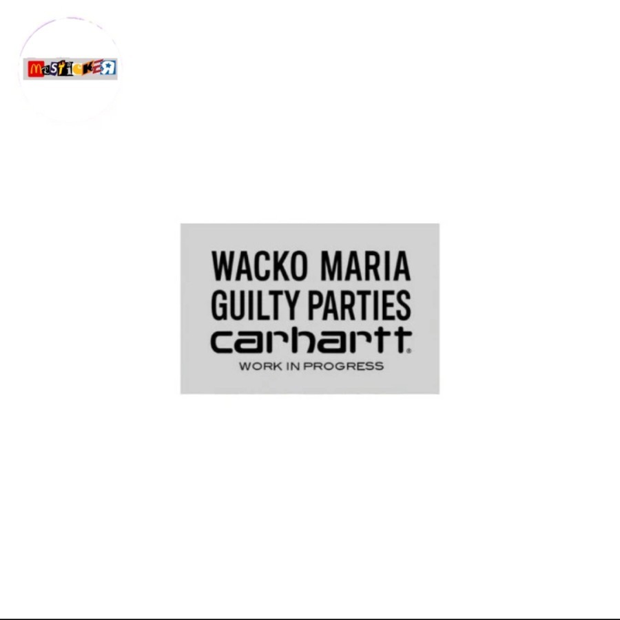

sticker wacko maria guilty parties x carhartt wip logo stiker
