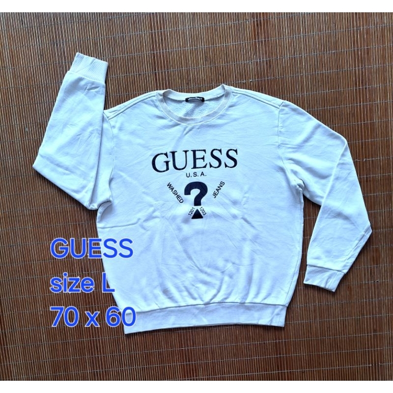 Sweater GUESS Crewneck Putih