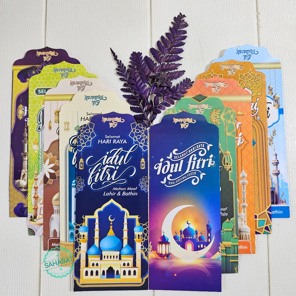 

100 PCS AMPLOP LEBARAN IDUL FITRI MOTIF MASJID UKURAN BESAR / AMPLOP MASJID TERBARU 2025