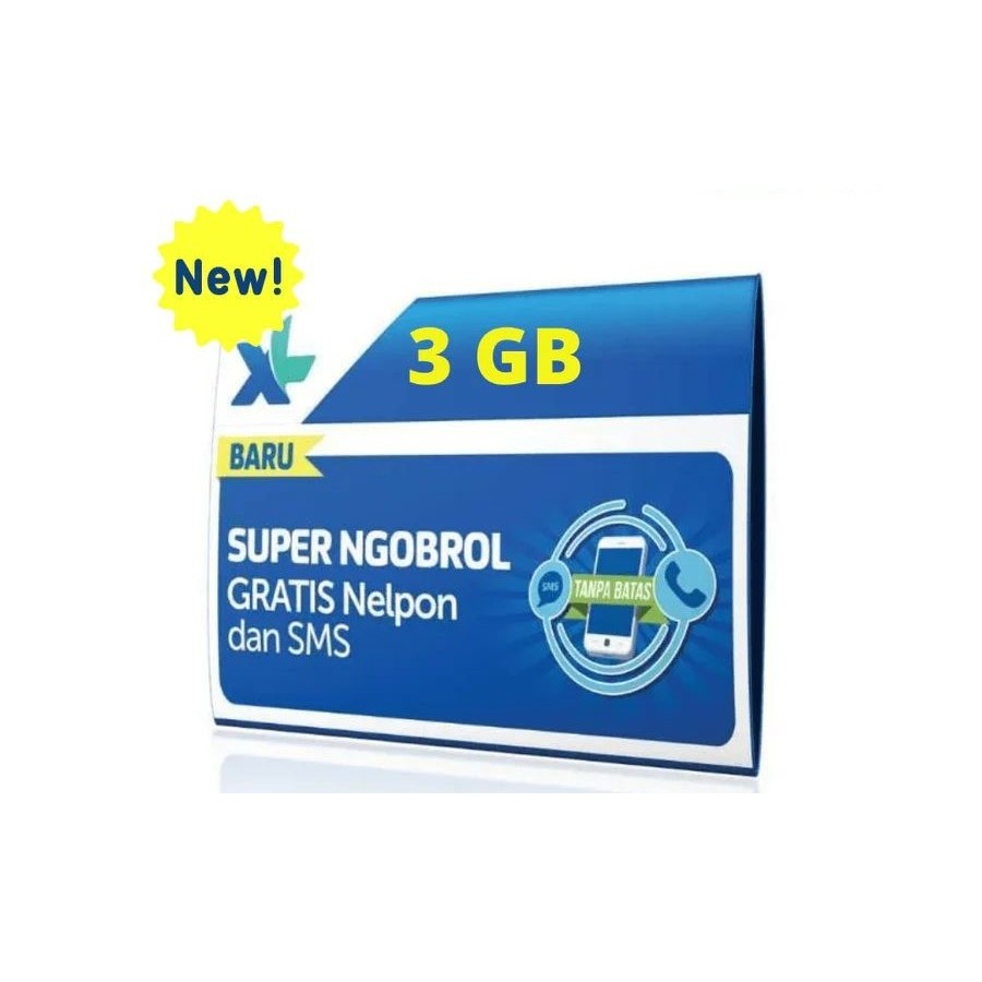 Perdana XL harga murah total kuota 3GB