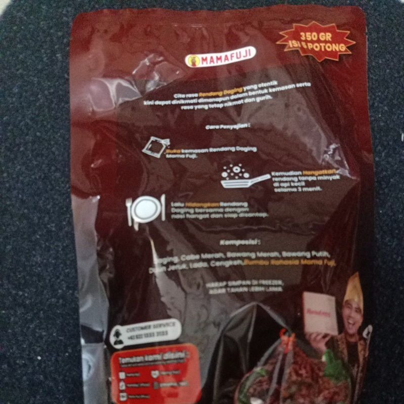 

RENDANG SAPI MAMA FUJI KEMASAN 350 GRAM HALAL ORIGINAL///